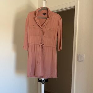 Chic Dear John Shirt Dress with Tie Waist